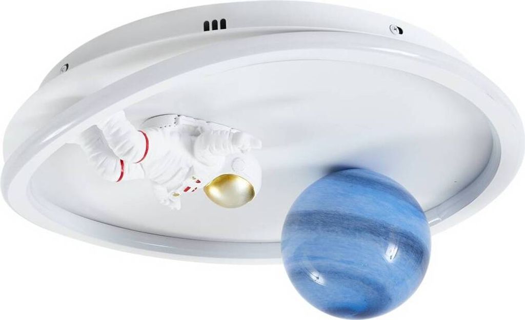 Lindby LED-Deckenleuchte Kosmo, 40 cm, weiß, Metall, Erde