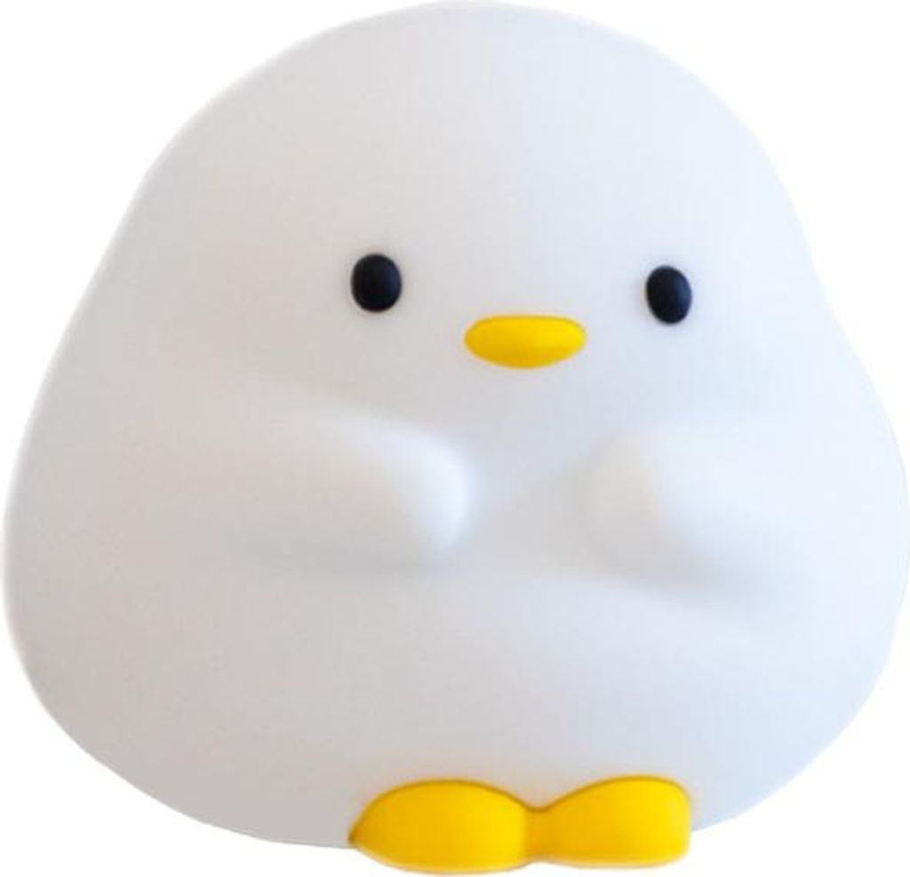 INF Niedliches Enten Nachtlicht aus Silikon - Warmes Licht, Touch Steuerung