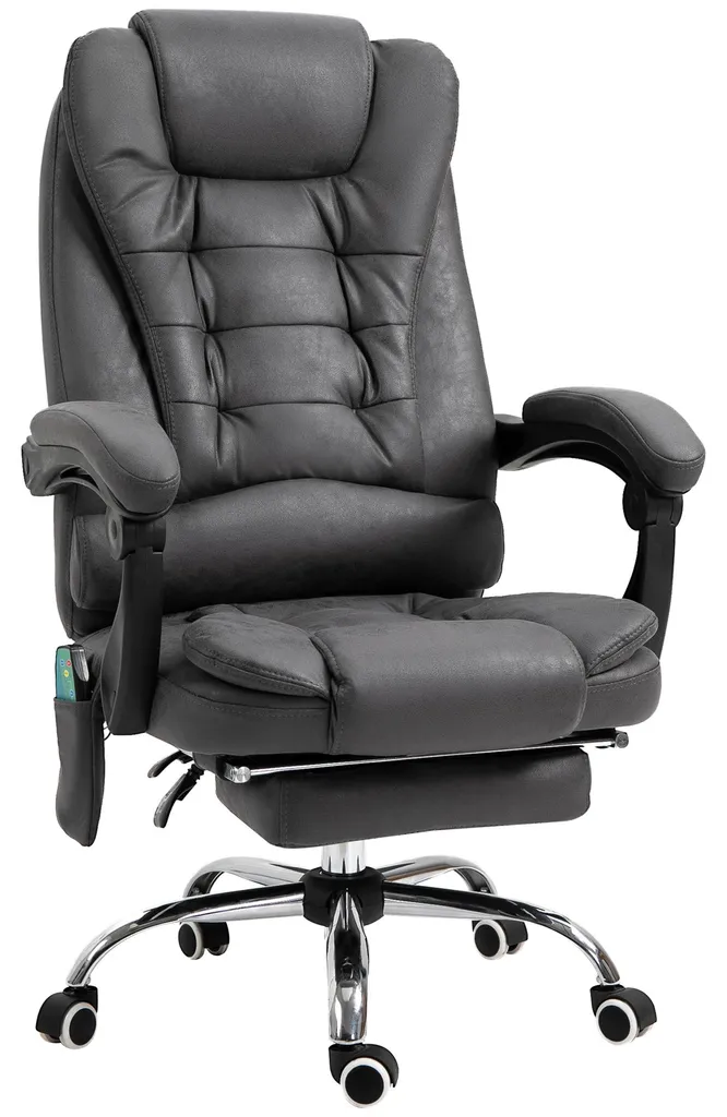 Siège de bureau ergonomique massant inclinable et chauffant Pro-Zen