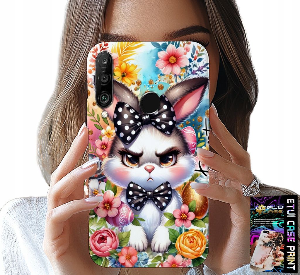 Fall Für Huawei P30 Lite - Ostern Hase, Hase, Eier + Glas