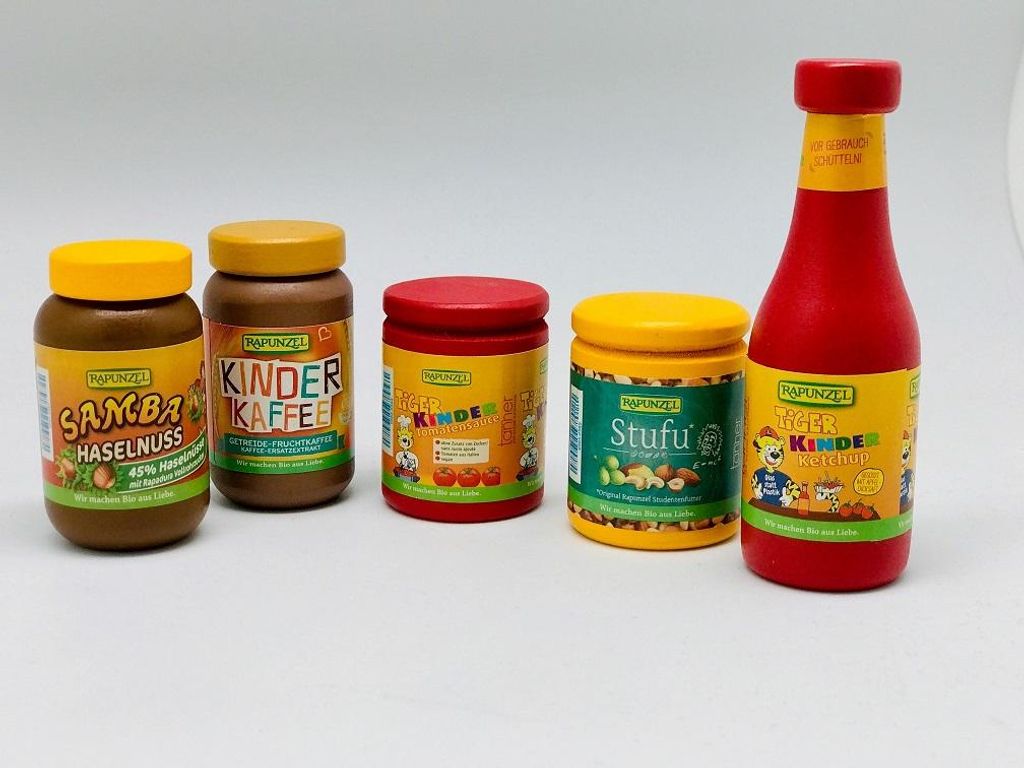 Tanner der kleine Kaufmann Holzset mit Rapunzel Miniaturen, Produktbild 