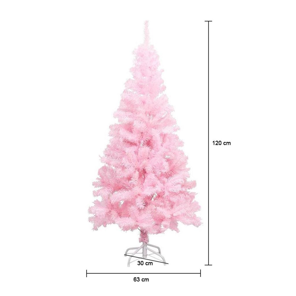 Różowa sztuczna choinka - w kilku rozmiarach -120 cm-owa Zdjęcie produktu 