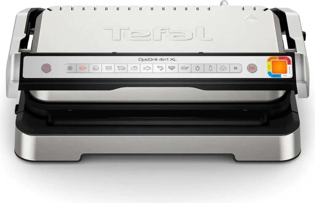 Gril Électrique XL Tefal OptiGrill 4-en-1 pour des Cuissons Parfaites