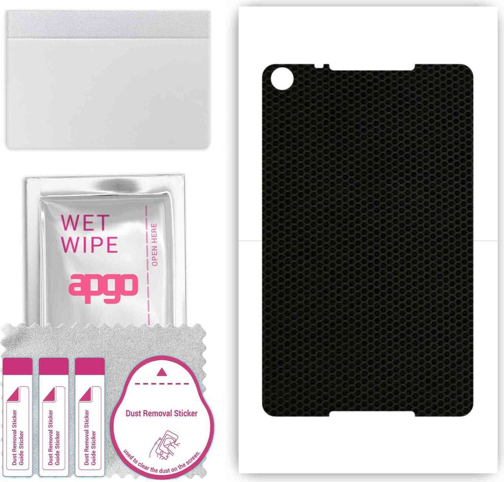 apgo Rückseite Schutzfolie, Skin, kompatibel mit Huawei MediaPad M5 Lite 8.0, Hinten Displayschutzfolie aus Vinylfolie, kratzfest, einfache Montag...