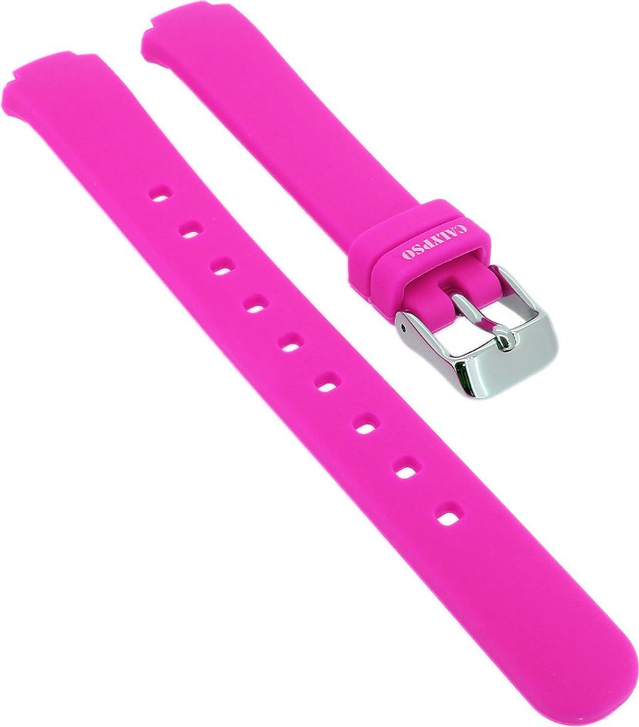 Calypso Uhrenarmband aus Silikon in pink glatt weich K6069 K6069/1