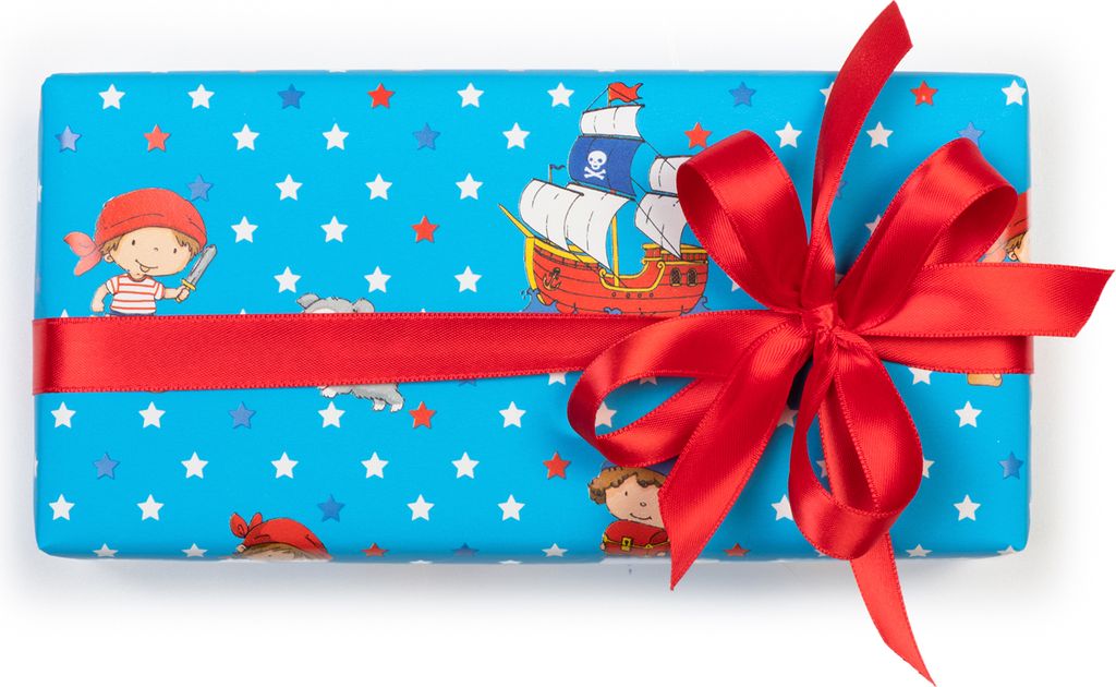 Geschenkpapier Piraten auf der Schatzsuche 70cm x 2m Rolle Produktbild 