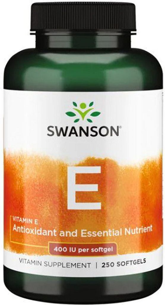 Vitamine E naturelle 400 UI 250 capsules molles Swanson Image du produit 
