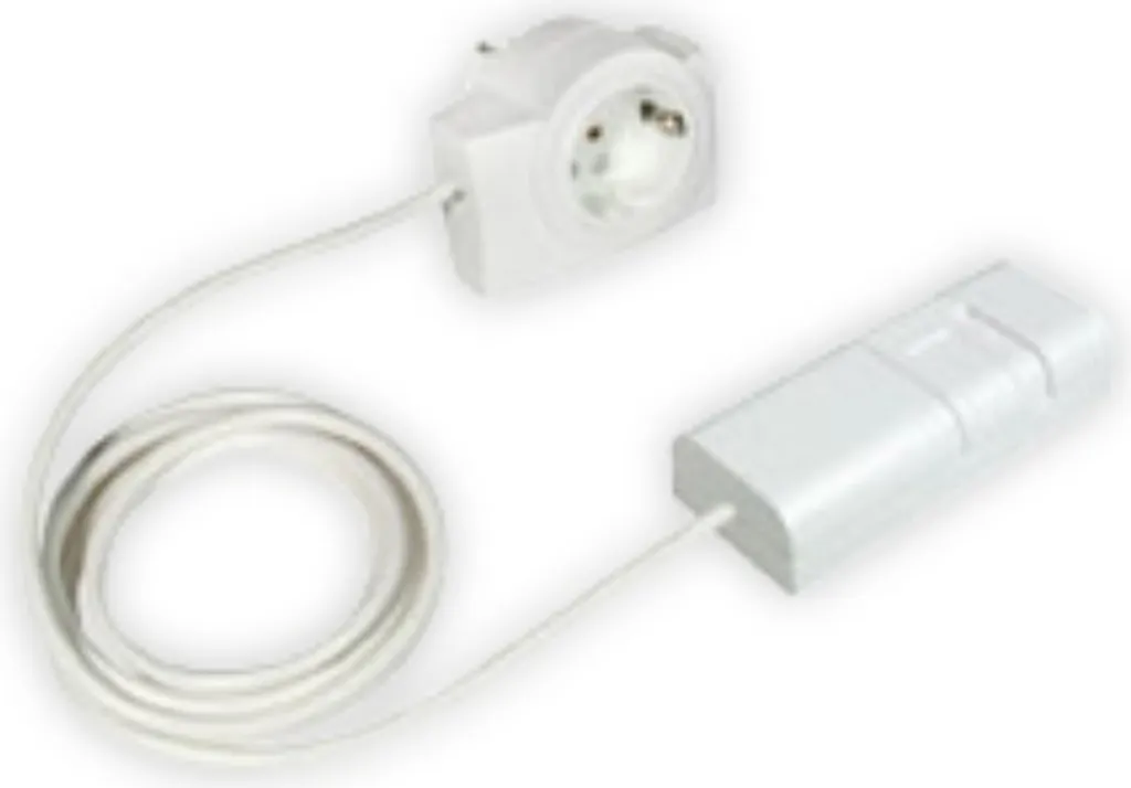 EHMANN Variateur à Cordon T21.07 Blanc avec Fiche Intermédiaire Plug&Play