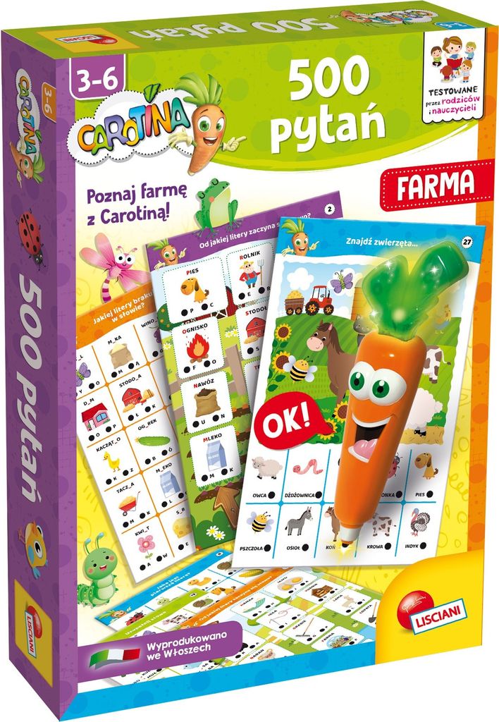 Lisciani Carotina 500 Fragen Farma 1283 Produktbild 