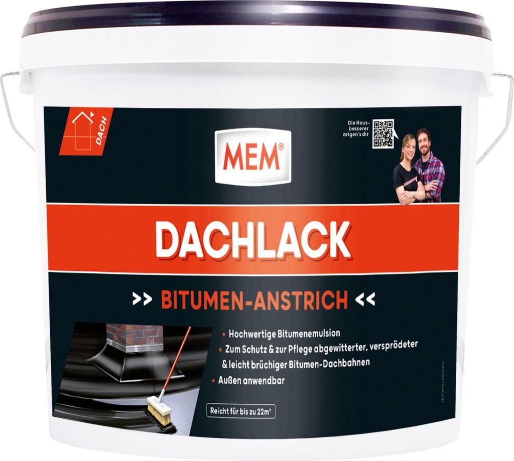 MEM Bitumen Dachlack 10 l Produktbild 