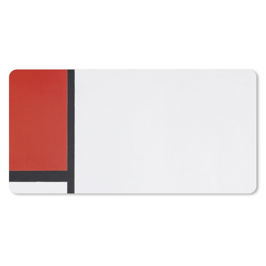 MuchoWow Mauspad Mousepad Komposition - Piet Mondrian 60x30 cm - Mousepads - Maus Mat - Pad - Mausunterlage - Nachhaltig