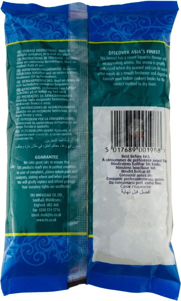 The back of a product package showing text and a barcode.