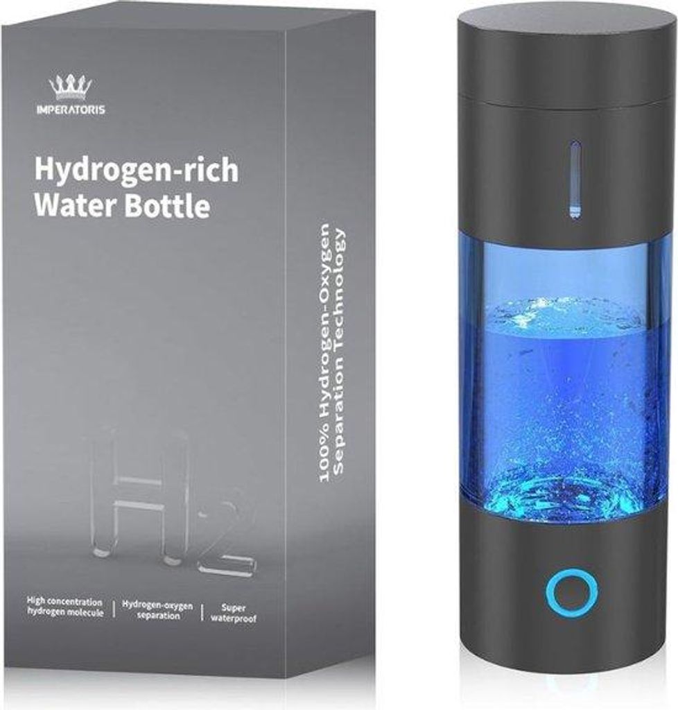 Hydrogen Wasserflasche für Erwachsene - 230 ml - Wasserfilterflasche mit Antioxidantien