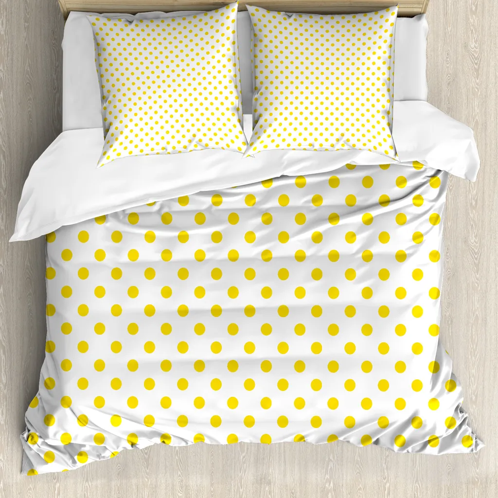 Copripiumino ABAKUHAUS Giallo Picknick 155x220: Antiacaro e Morbido