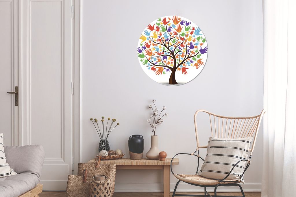 MuchoWow - Wand Kreis - Das Schlafzimmer - Die Bilder - Wandmalerei - Kunst für das Haus - das Plastik