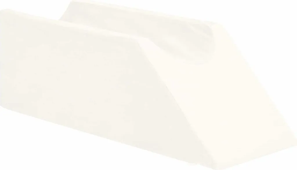 Coussin Jambes Ergonomique Blanc Uni - Soutien Moelleux et Ferme 50cm
