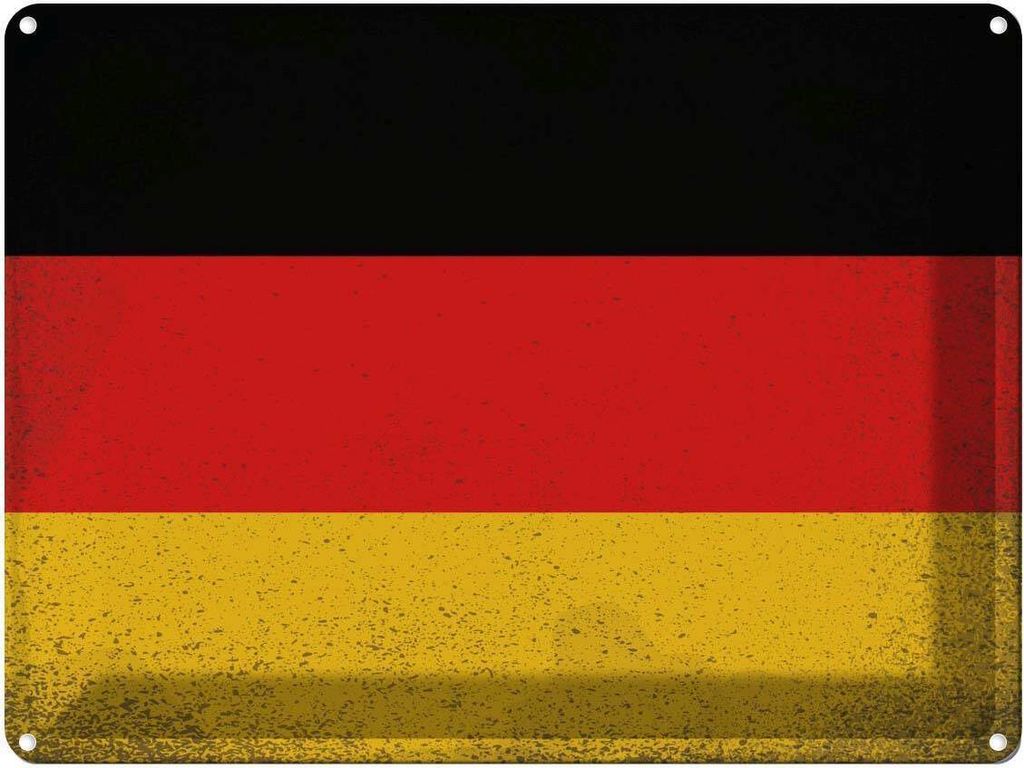 vianmo Blechschild 30x40 cm Deutschland Germany Flagge Fahne Wappen