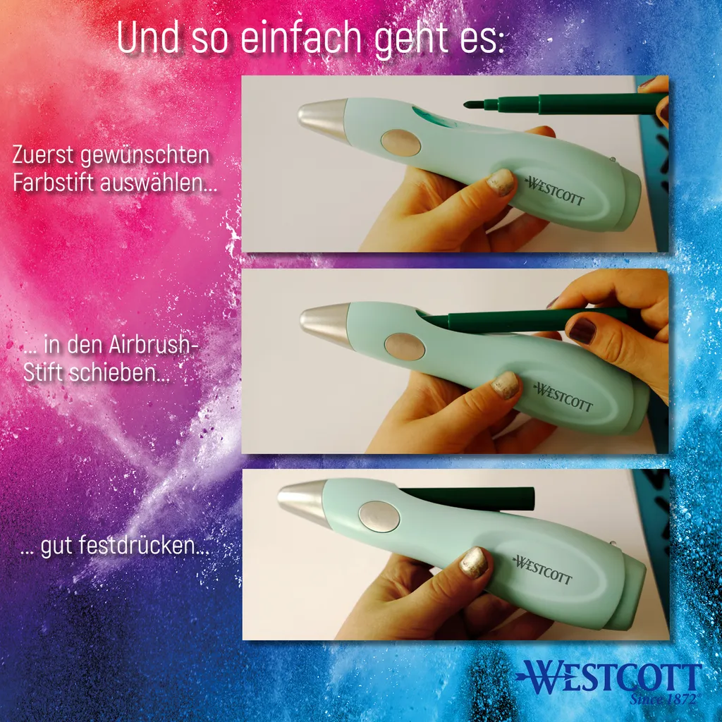 Westcott AC-E16800 Airbrush Set - 11