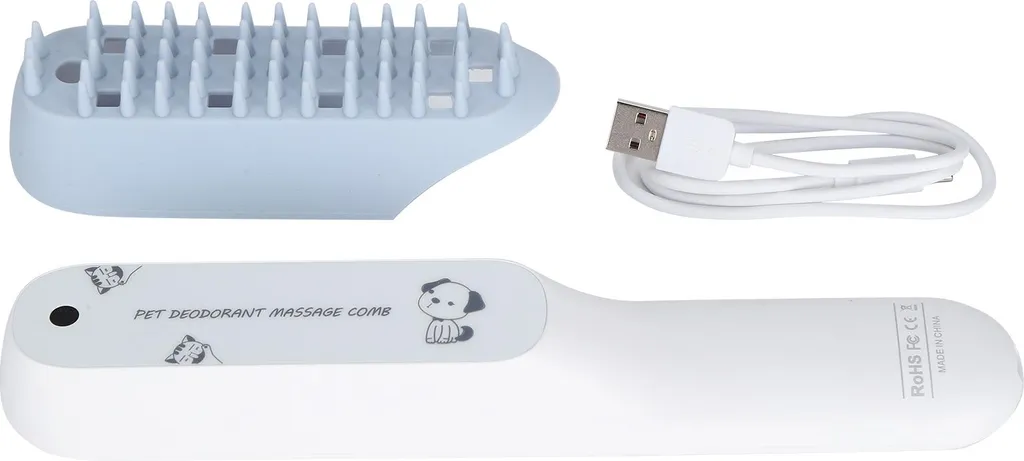 Adieu aux mauvaises odeurs de chien et chat avec la brosse ozone Type-C