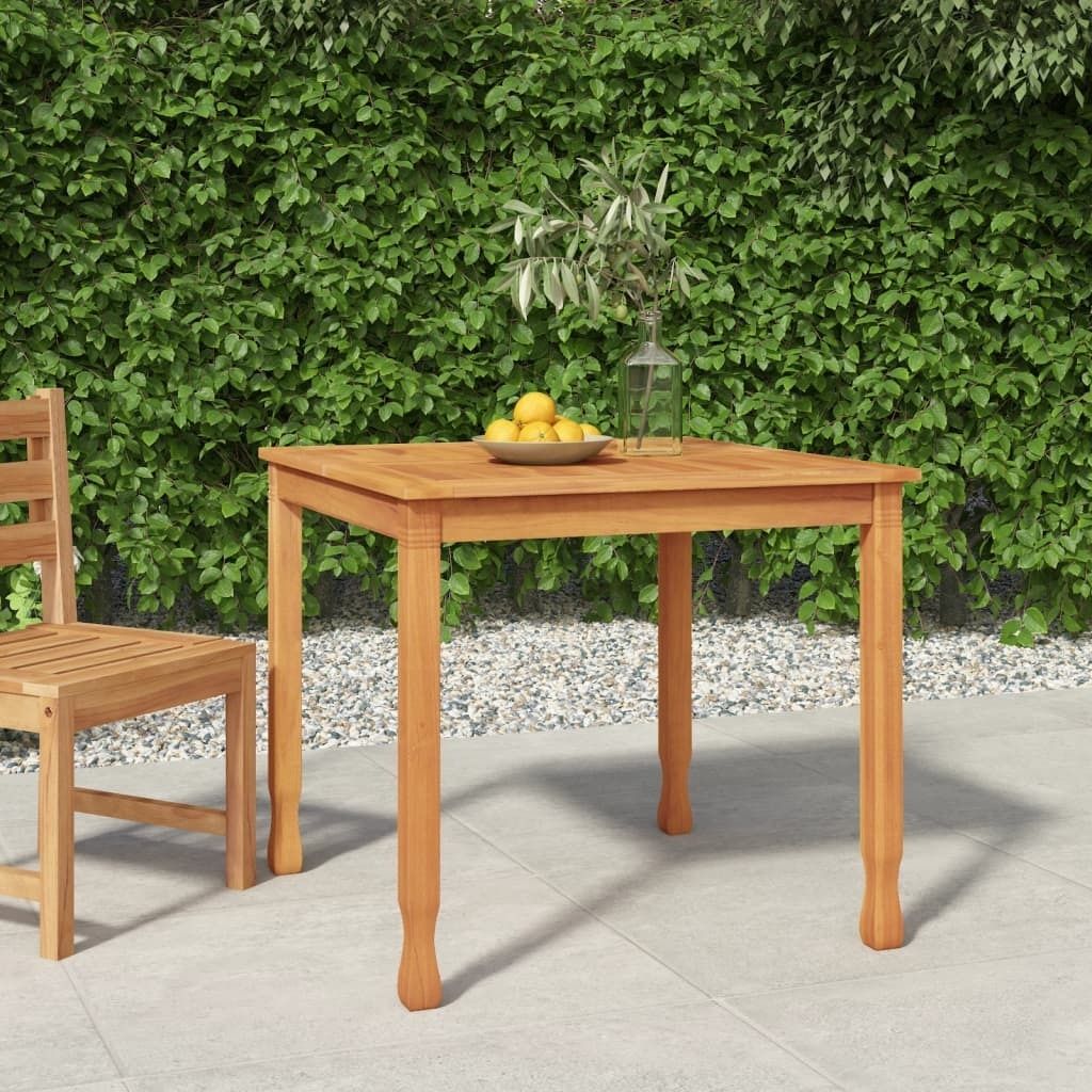 Möbel Garten-Esstisch 85x85x75 cm Massivholz Teak - Gartentische 316605