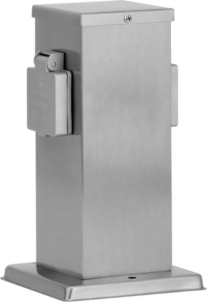 Alimentation électrique jardin inox pour brancher vos outils et luminaires