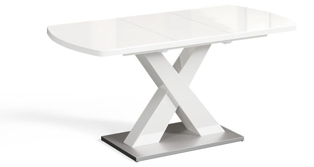Esstisch Vicco Chinto Weiß 120 x 80 cm ausziehbar, Model Produktbild 