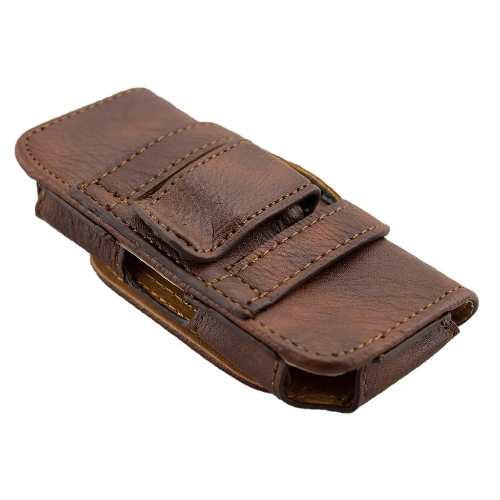 Clip e Passante Funker C65 Marrone: Vera Pelle per Tasche Incrociate - 3