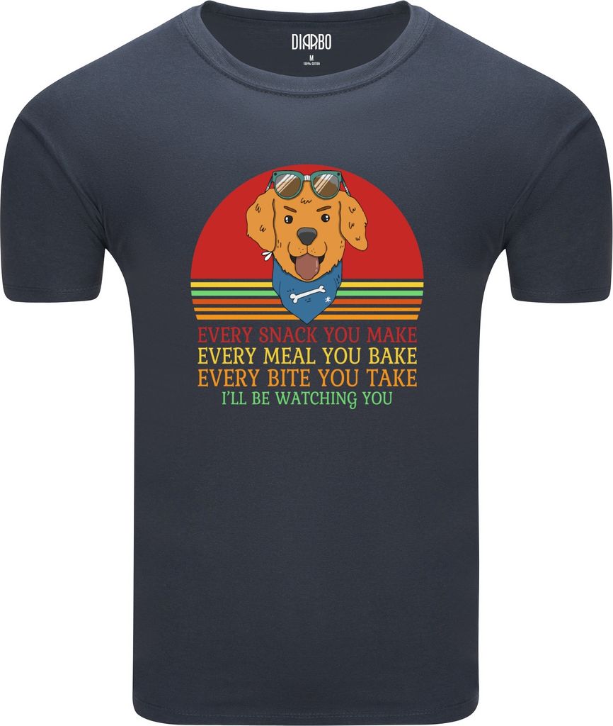 Diarbo Herren T-Shirt mit Lustiger Aufdruck Lustiger Hundetext Dunkelgrau Gr.XXL