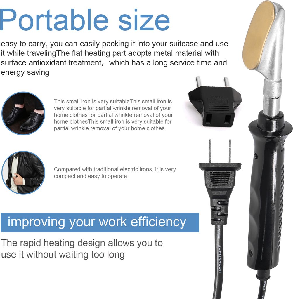 220 V 50W Tragbares Elektrisches Bügeleisen Home Travel Leather Clothing Wrinkle Removal Tools Quickly Heating Constant Temperature Electric Iron