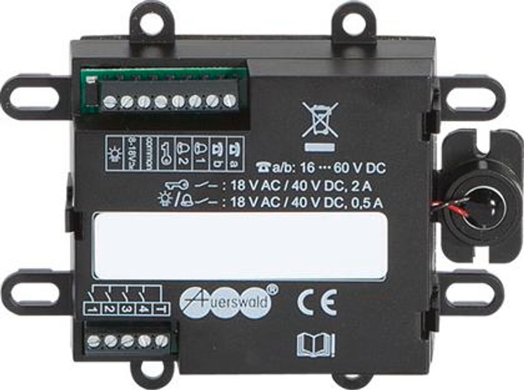 Auerswald TFS-Universal plus 2, Schwarz, IP20, Kunststoff, Gleichstrom, 16-60 V, 40 V