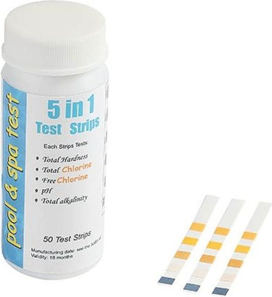 Teststreifen Pool and Spa Test Strips 5 in 1, 50 Stück Produktbild 