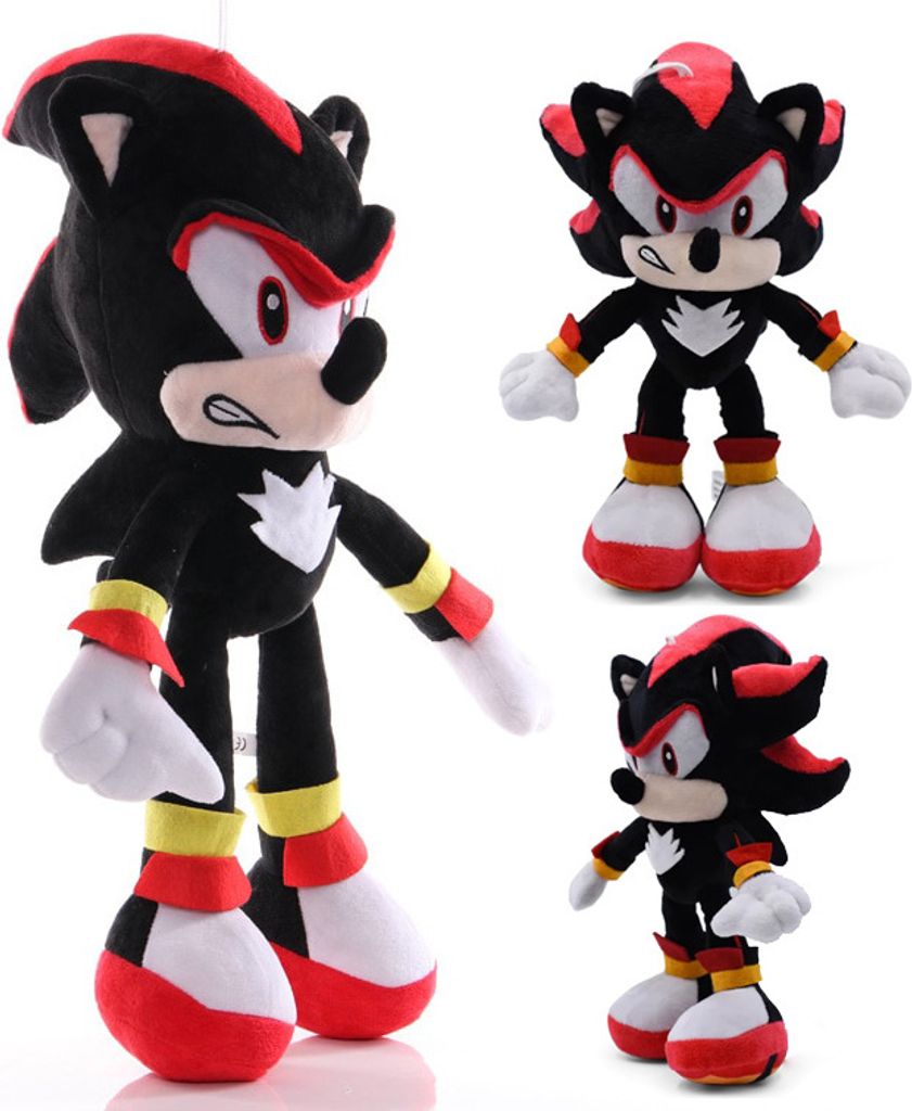 Shadow Sonic the Hedgehog Maskottchen Plüschtier Kuscheltier Groß 40 cm XXL