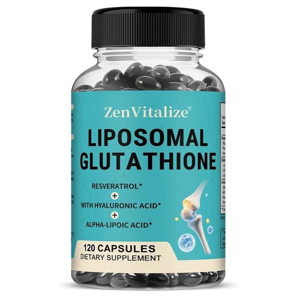 Liposomal Glutathione (120 Kapseln) Nahrungsergänzungsmittel, Haut, Zellreparatur, Antioxidant, Energie, Gehirn, Immunsystem, Detox, Entgiftung