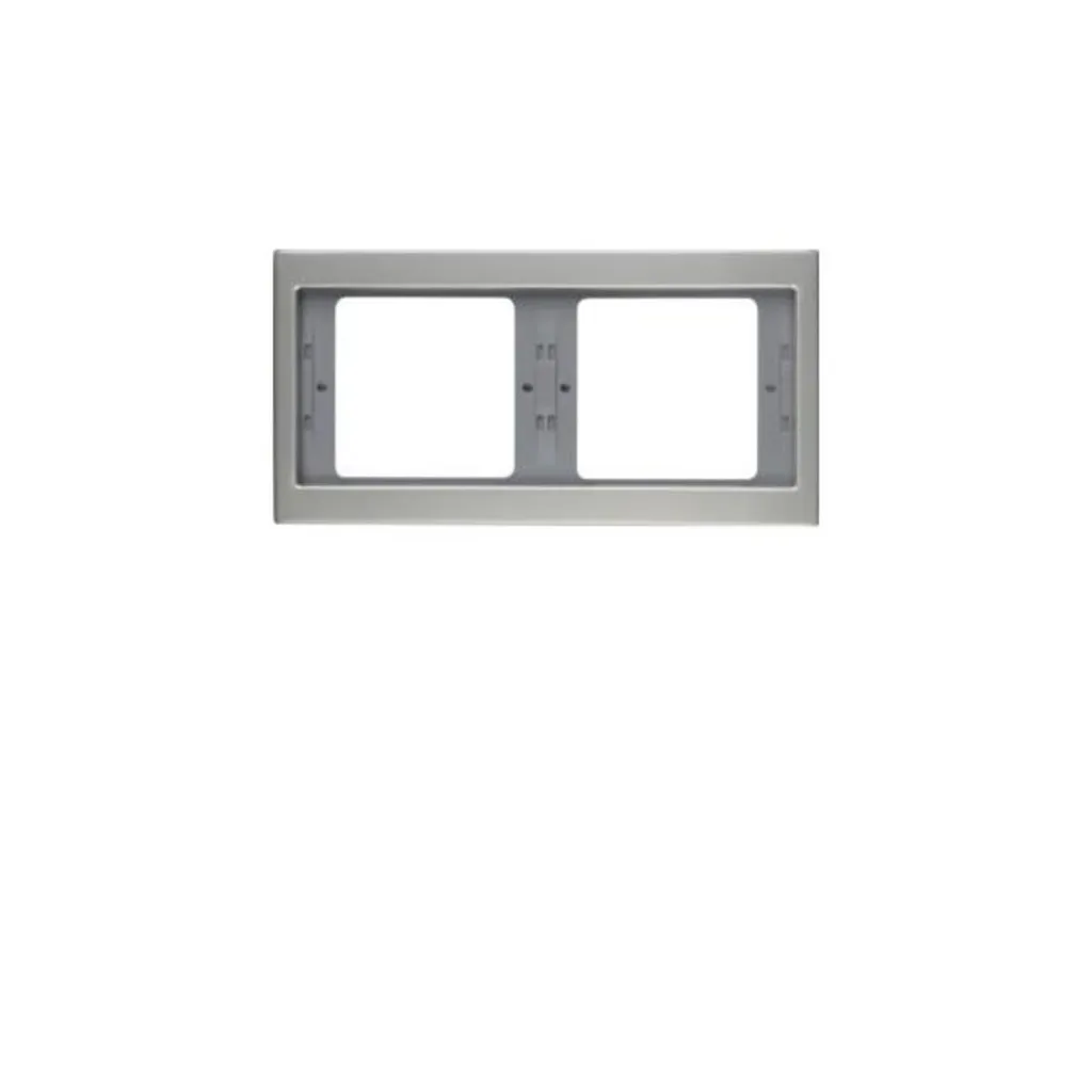 Cadre Berker K.5 inox mat 2 postes pour masquer les traces et rénover