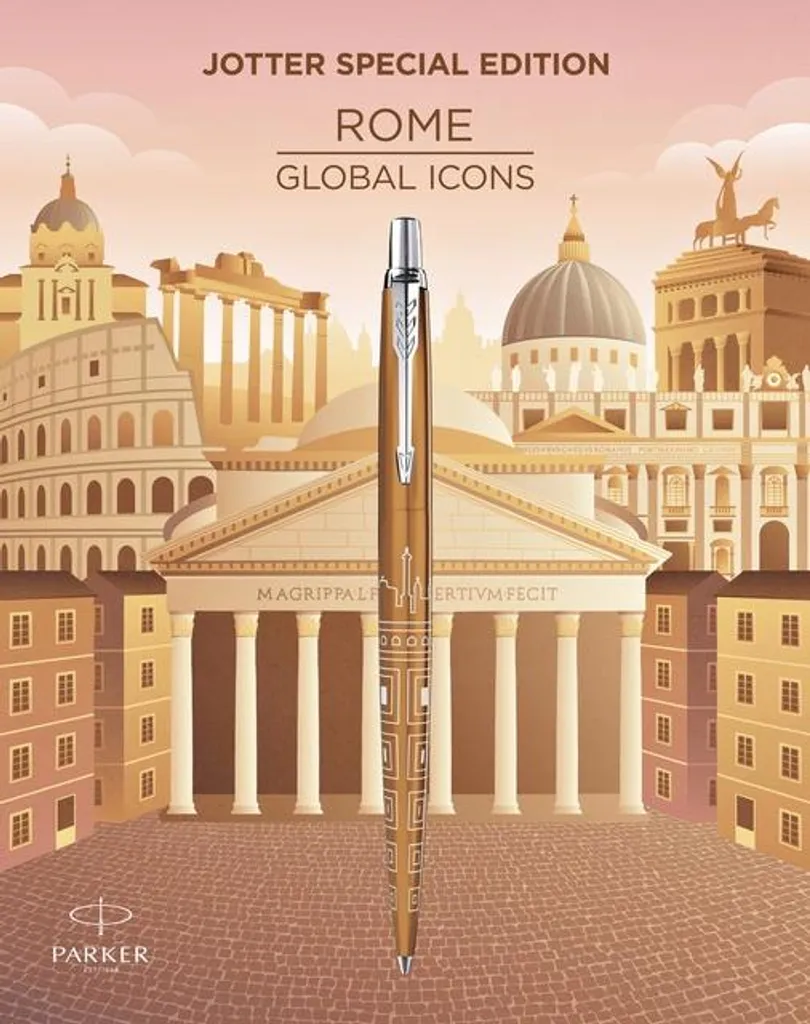 Stylo à bille rétractable Parker Jotter Rome Bronze Special Edition - 9