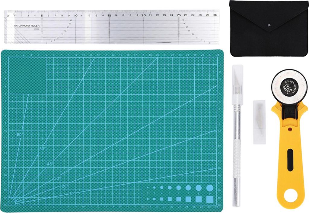 Nähen Selbstheilungsmatte Schneidmatte, Rotary Cutter Kit Handmade Crafting Tool Kit, Set für Künstler Crafters Hobbyisten