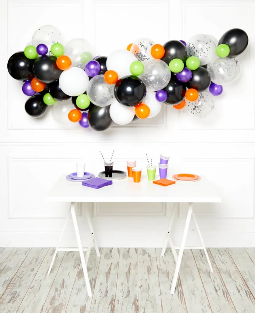 Amscan 9911773 Kit Guirlande de Ballons Latex Halloween - 70 Pièces