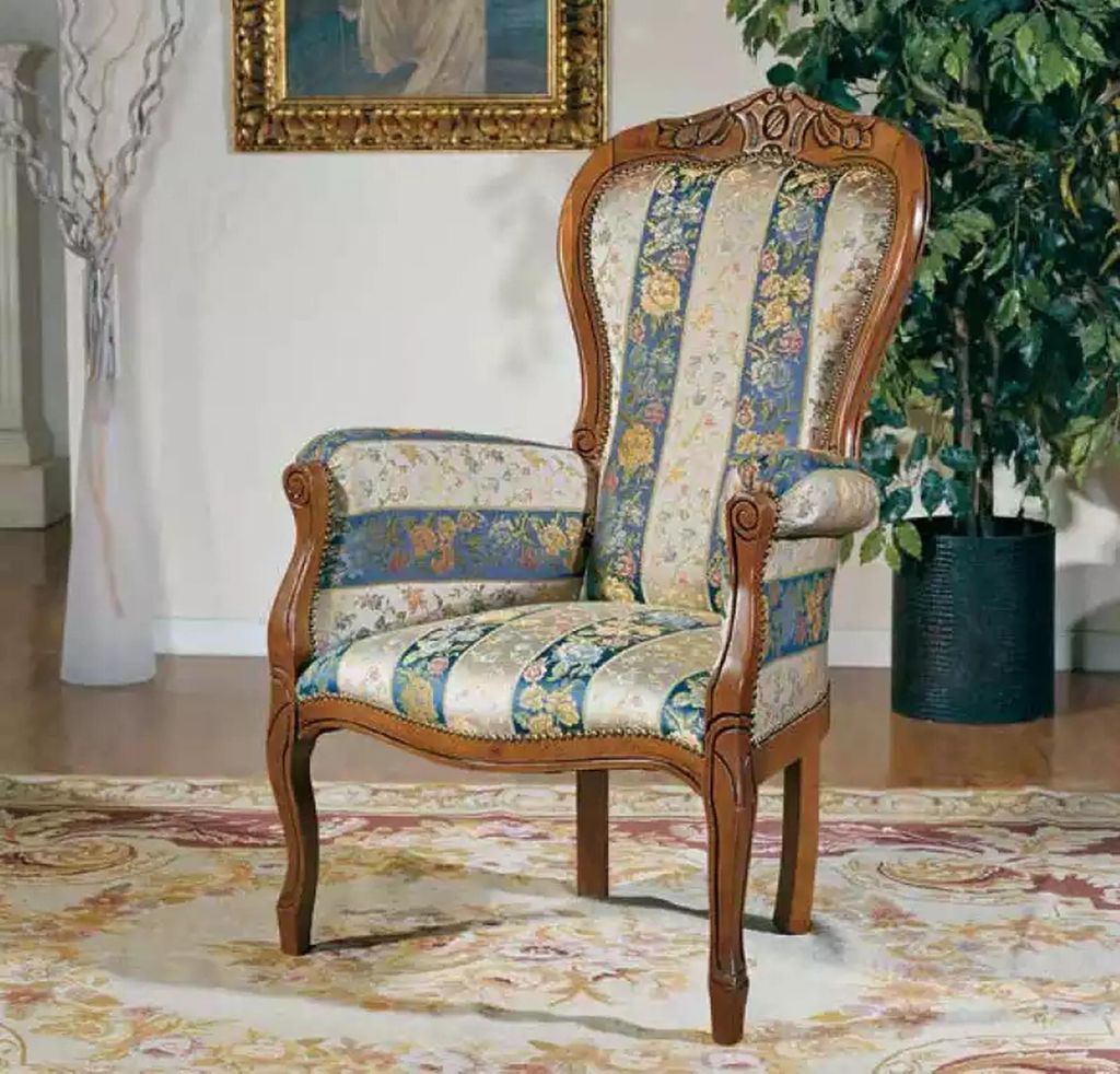 Fauteuil Designer Siège Luxe Textile Rembourrage Tissu Image du produit 