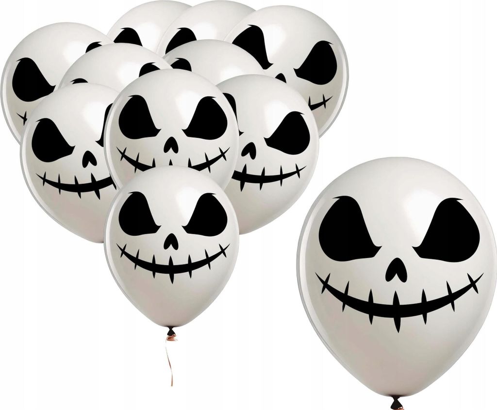 Latexballons, gruselige Geister, Gespenster, Erscheinungen, Halloween-Dekoration, 10 Stück.