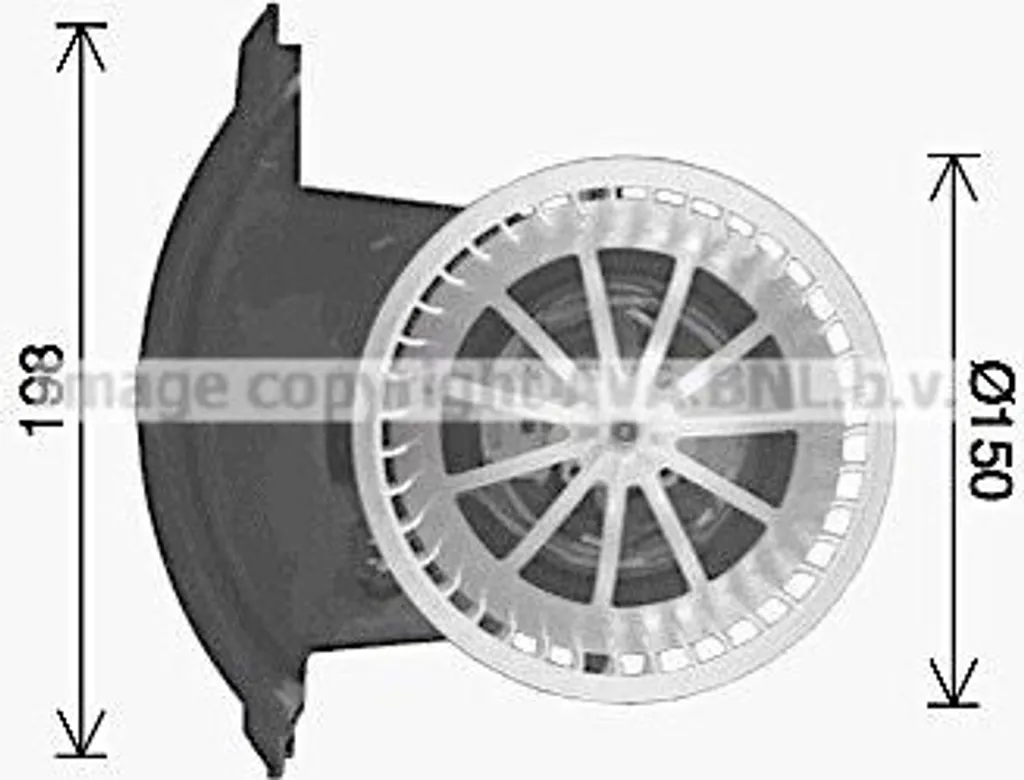 Pulseur d'air habitacle PRASCO pour Volkswagen Transporter T5 et T6