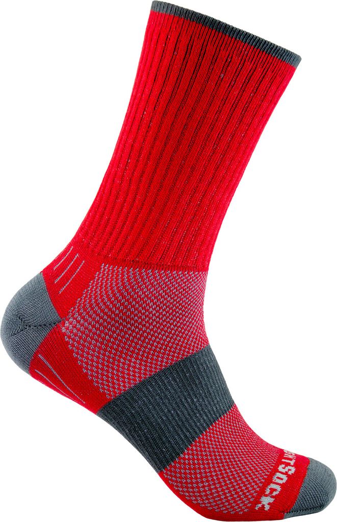 WrightSock Laufsocke Anti-Blasen-System – Lange Crew Socke, Blau Gestreift, Unisex WrightSock Laufsocke Anti-Blasen-System – Lange Crew Socke, Blau Gestreift, Unisex