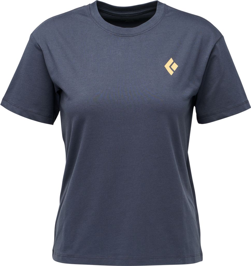 W Heritage Badge Ss Tee, 0038 Charcoal, S, Black Diamond
