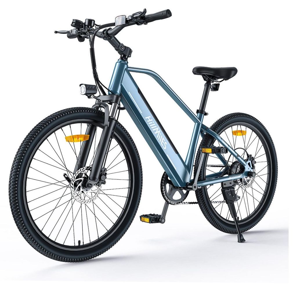HillMiles MileTrail 1 Elektrofahrrad - Akku 36V13Ah 26" Reifen Hydraulische Bremsen - Blau
