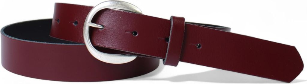 FRONHOFER Damen Ledergürtel 3 cm mit halbrunder Gürtelschnalle, echt Ledergürtel