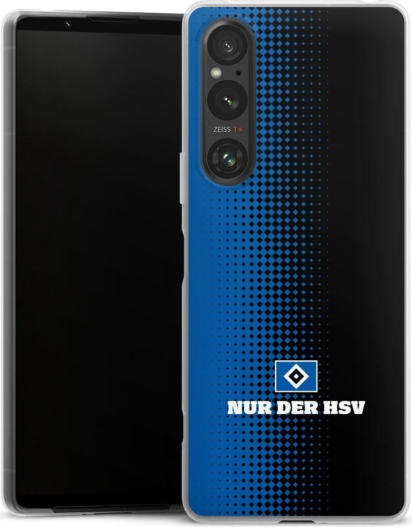 DeinDesign Slim Hülle für Sony Xperia 1 V Silikon Case Ultra Dünn Handyhülle HSV Logo Offizielles Lizenzprodukt