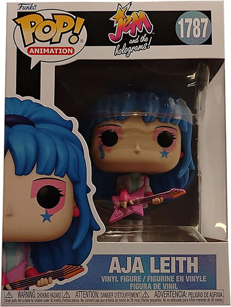 Funko Pop! Animation Jem and the Holograms Aja Leith Vinyl-Figur, Sammlerfigur, Filmfigur, Charakterfigur, Nr. 1787