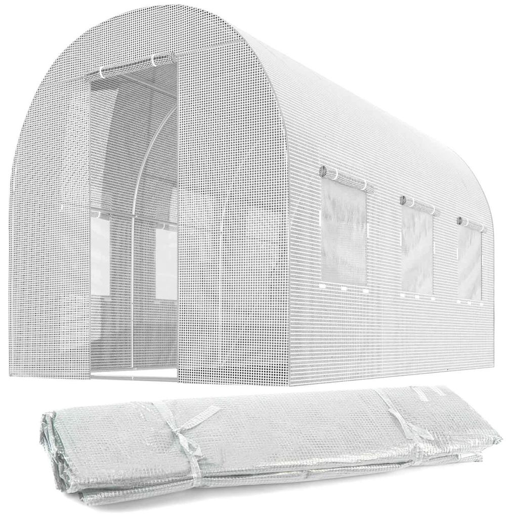 Folie für Gartentunnel 2x3m (6m2) weiß Plonos