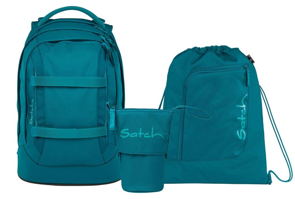 Satch, Schulrucksack-Set PACK Deep Petrol 3-teilig, Kollektion 25/26
