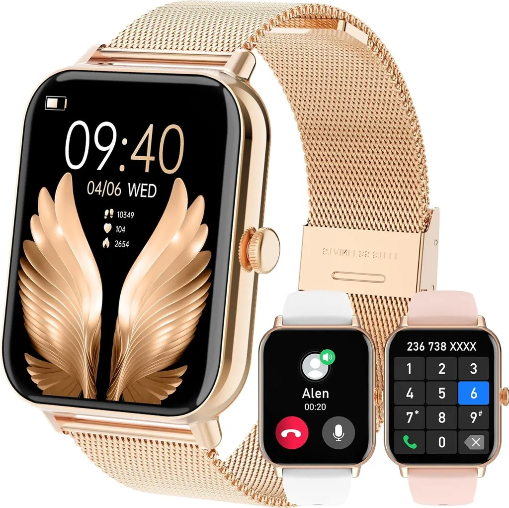 Smartwatch Elegante 1.85" Chiamate Bluetooth e Salute iOS Android