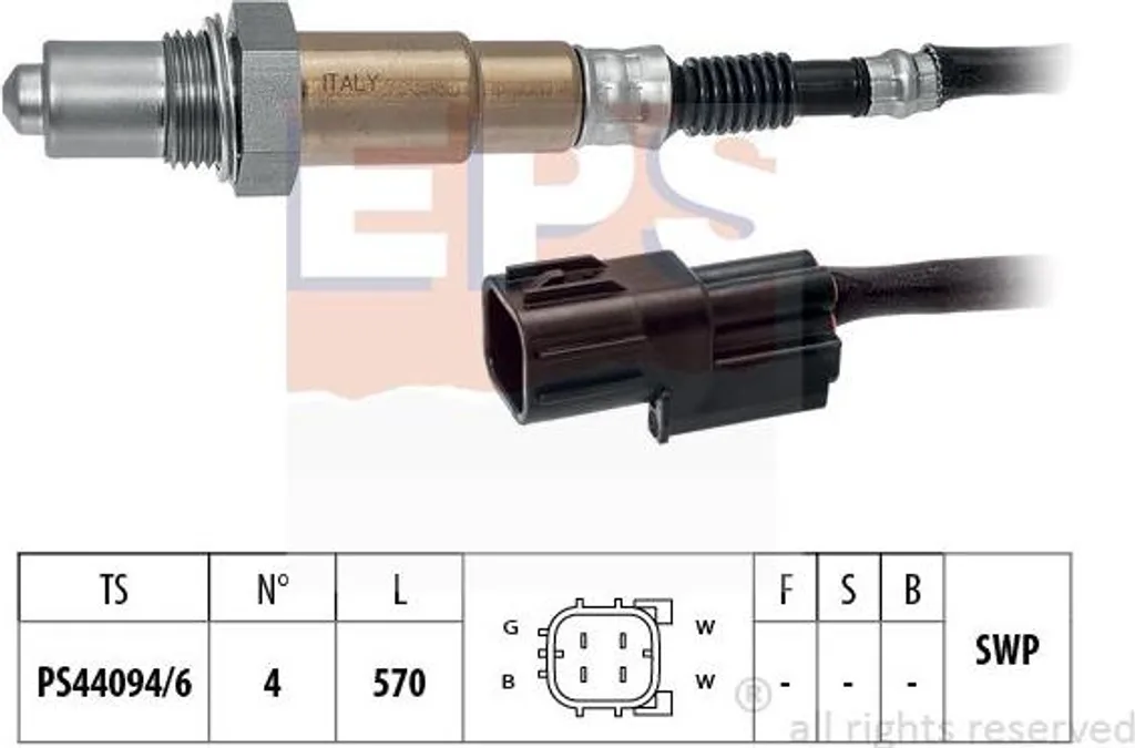 Sonde lambda de régulation 3921007PD0 pour Hyundai i10 et Bayon